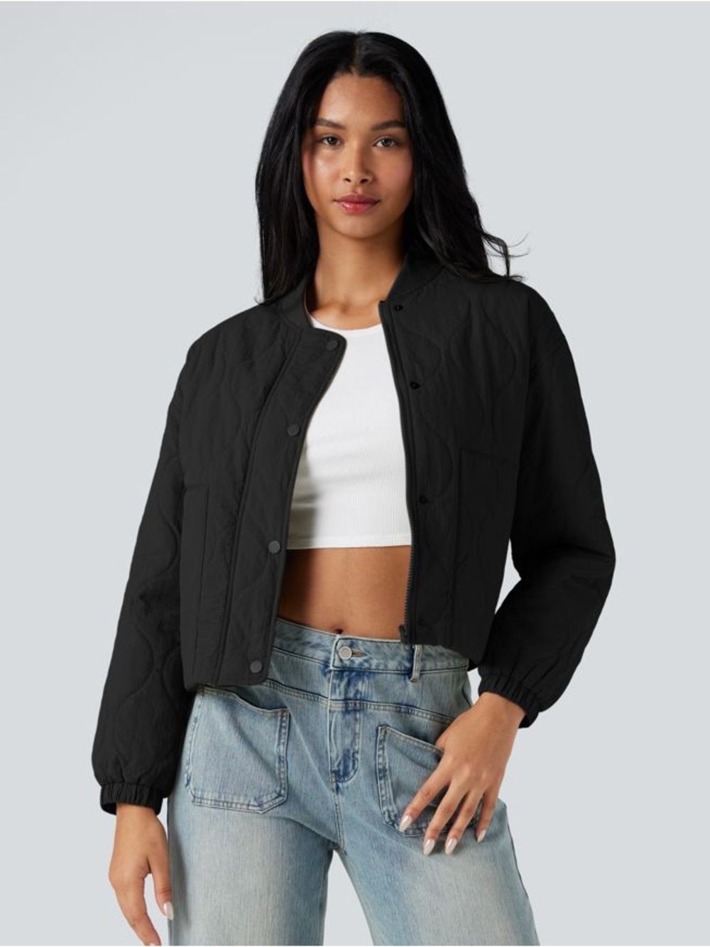 NWT Halara Quilted Bomber Jacket